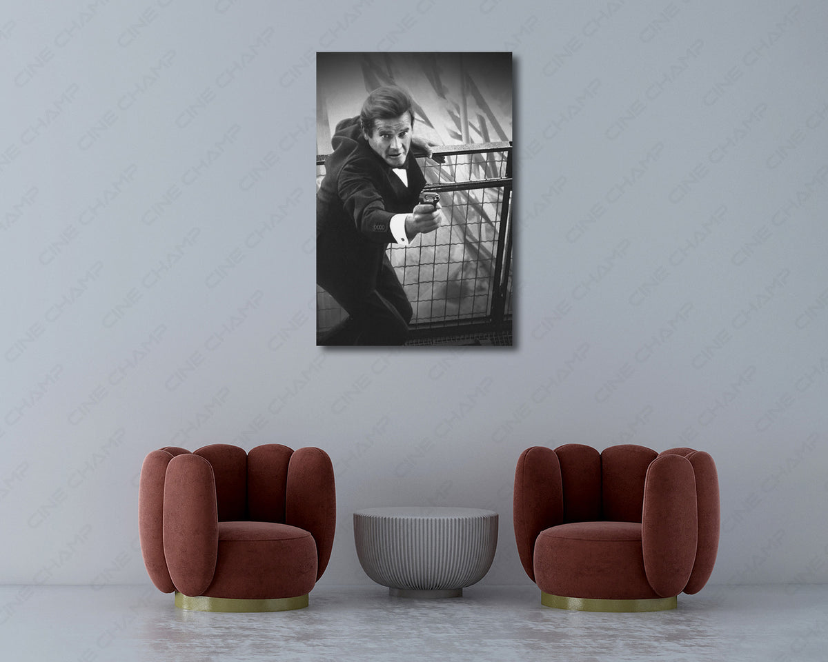 Roger Moore James Bond A View to a Kill Artwork