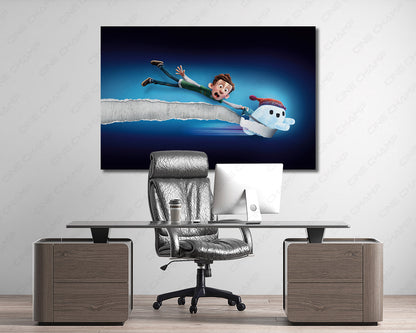 Ron Robot Character Canvas Artwork