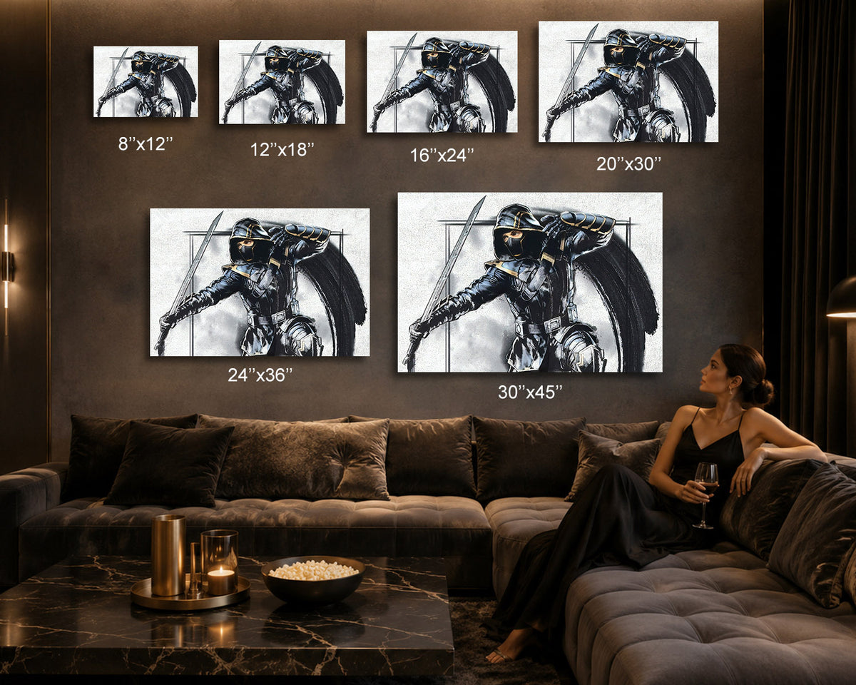 Ronin Gaming Room Canvas Artwork