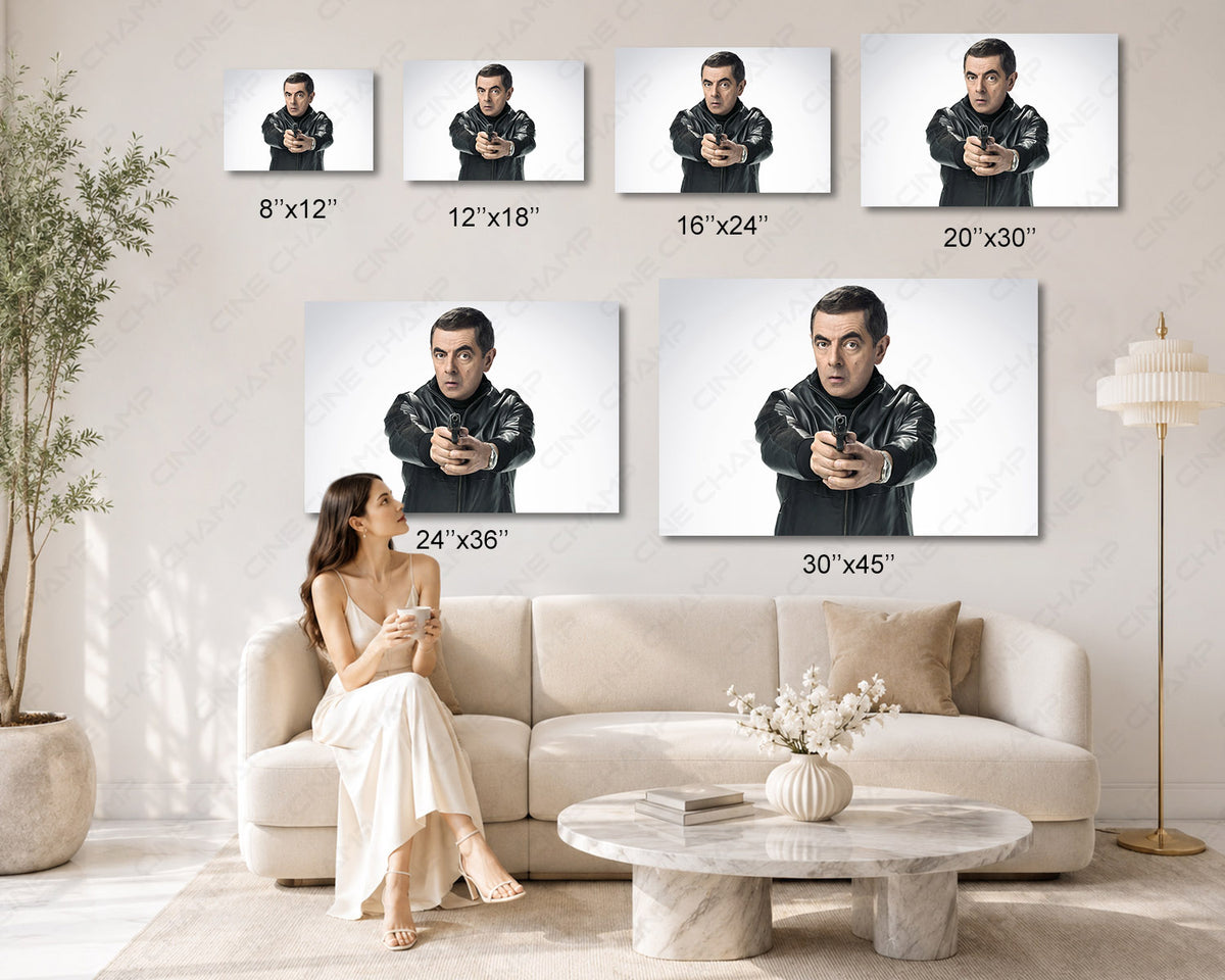 Rowan Atkinson collector wall art