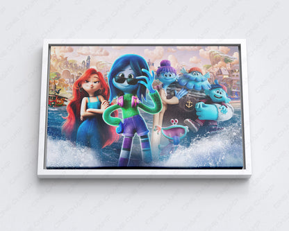 Ruby Gillman Teenage Kraken Canvas Print Animated Movie Wall Art