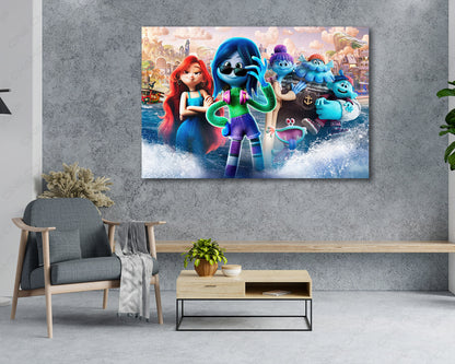 Ruby Gillman Teenage Kraken Canvas Print Animated Movie Wall Art