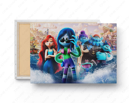 Ruby Gillman Teenage Kraken Canvas Print Animated Movie Wall Art