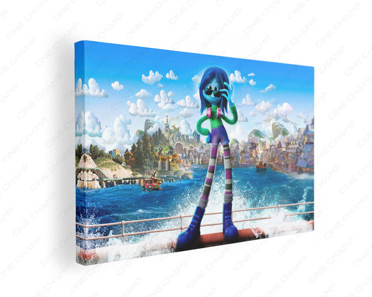 Ruby Gillman Teenage Kraken Ocean Canvas Wall Art