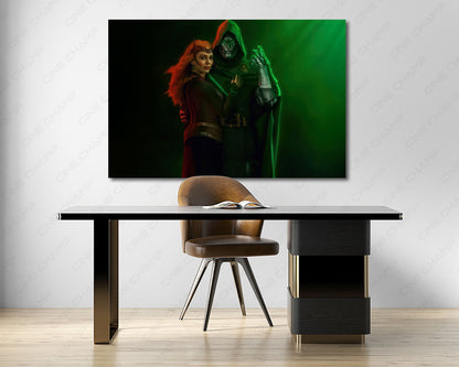 Scarlet Witch cinematic canvas artwork