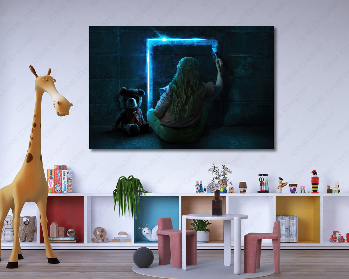 Scary movie wall art canvas
