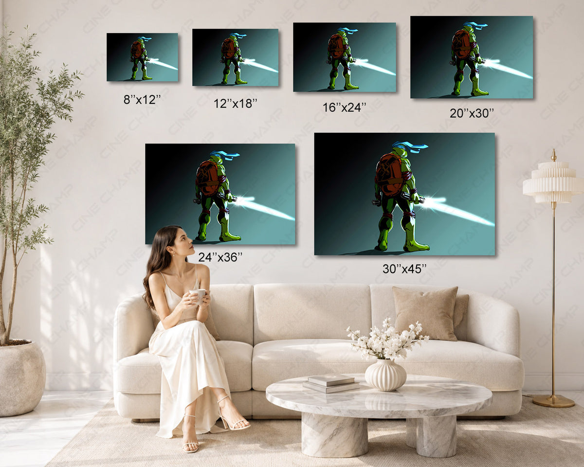 Sci fi Leonardo premium gaming canvas