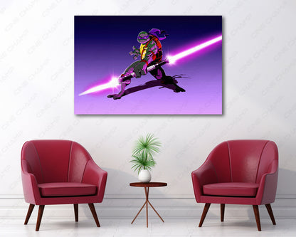Sci fi Ninja Turtle premium canvas