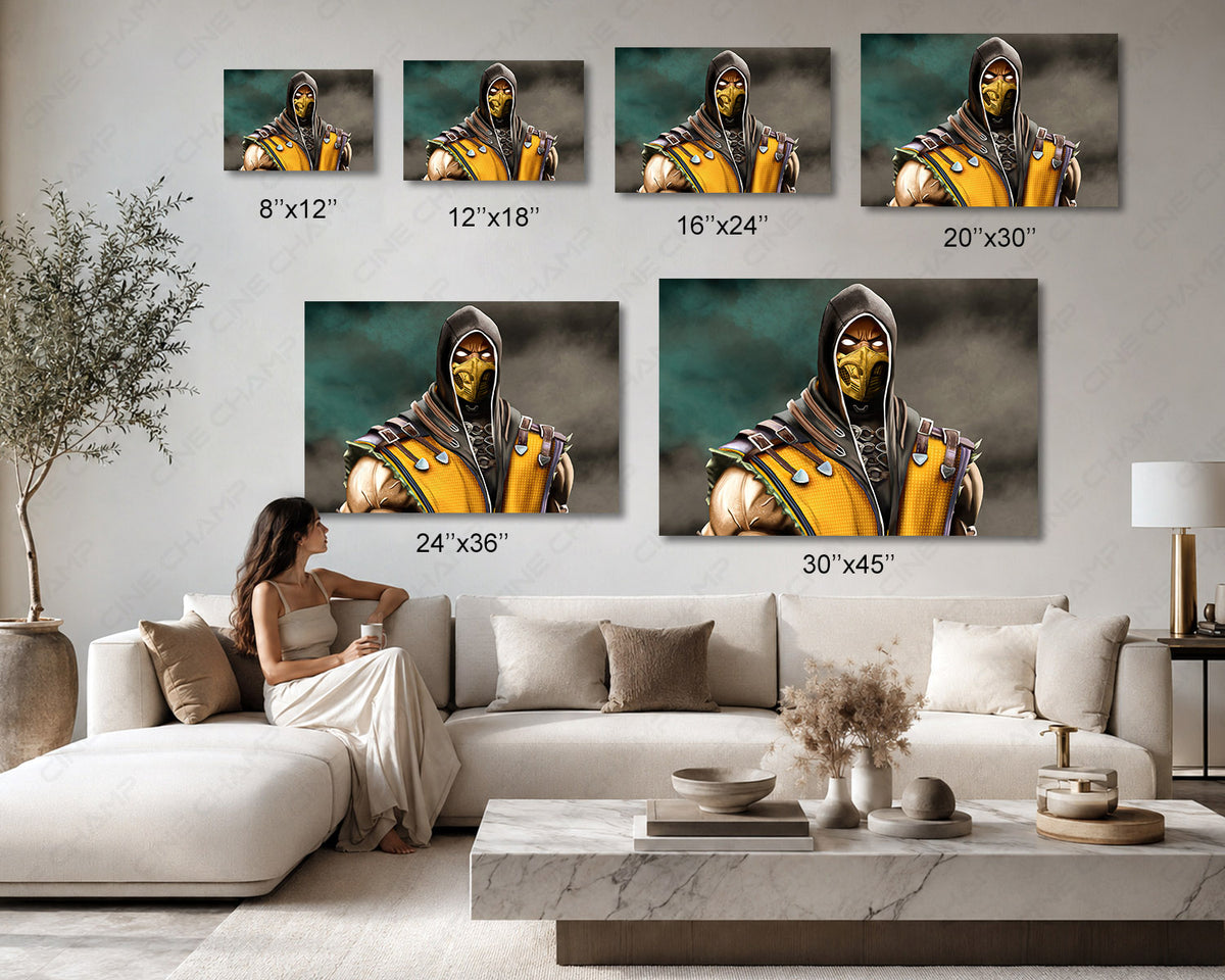 Scorpion Fighting Game Wall Decor