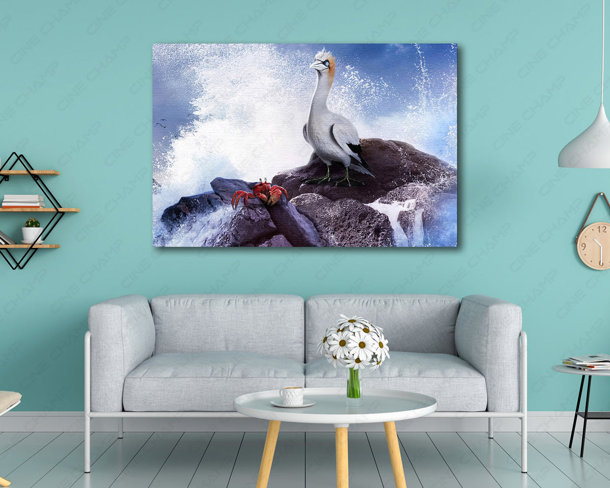 Sebastian Little Mermaid Canvas Print