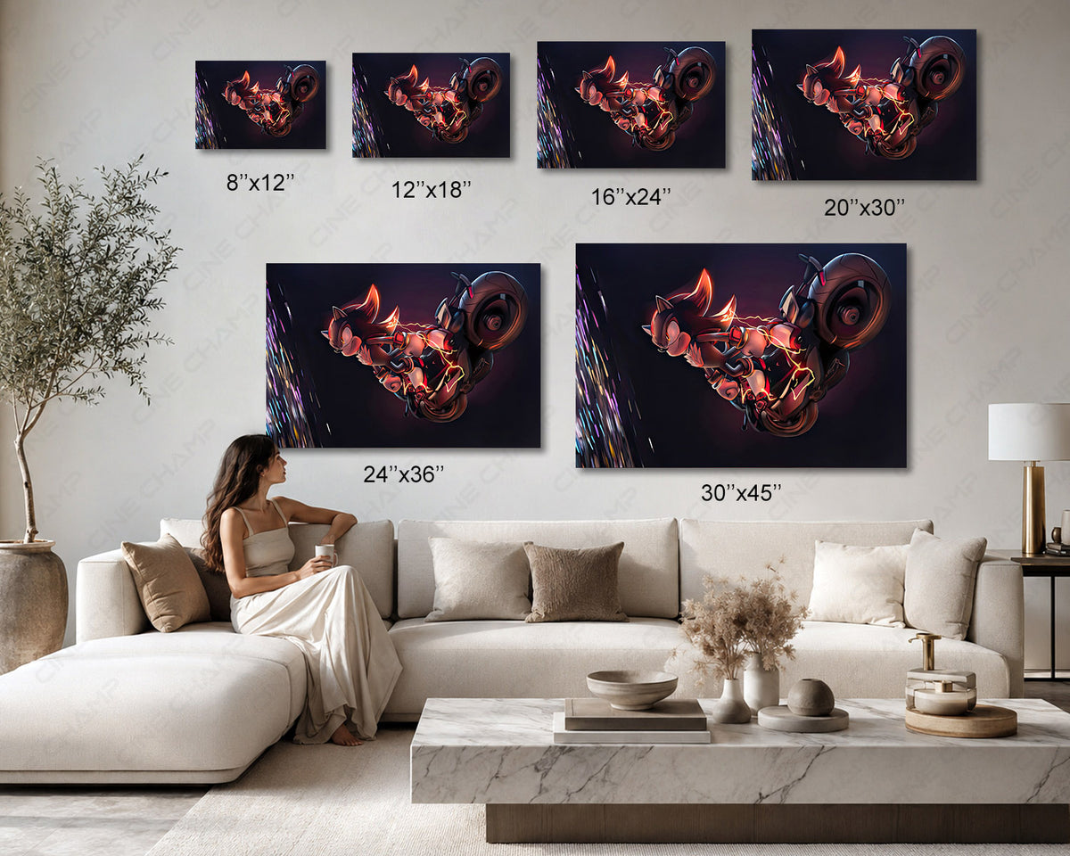Shadow the Hedgehog Premium Canvas Art