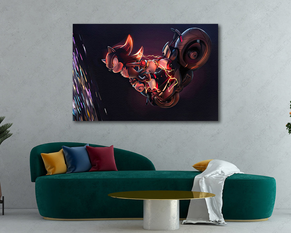 Shadow the Hedgehog Sonic 3 Canvas Print