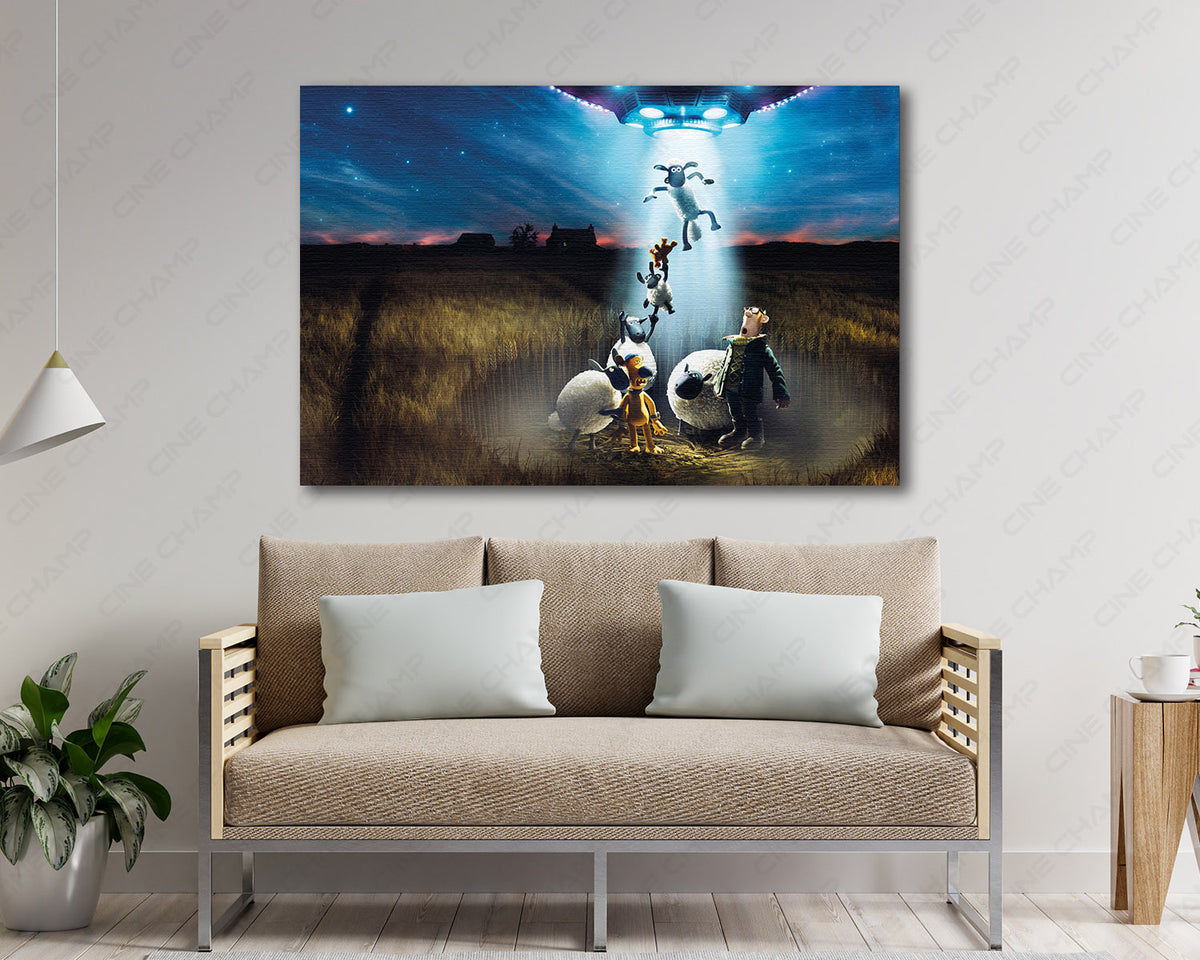 Shaun The Sheep Animated Canvas Print