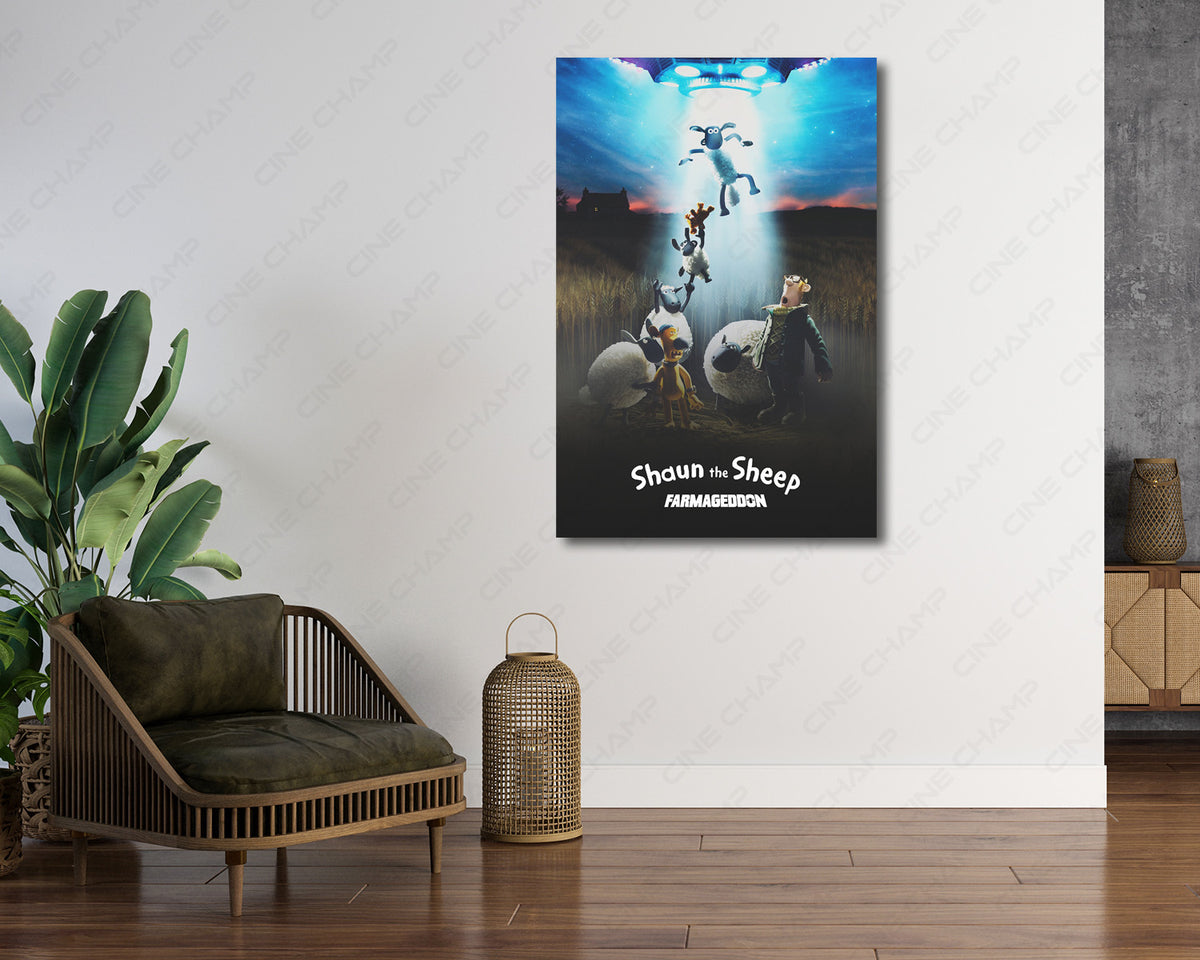 Shaun the Sheep Farmageddon Poster Canvas