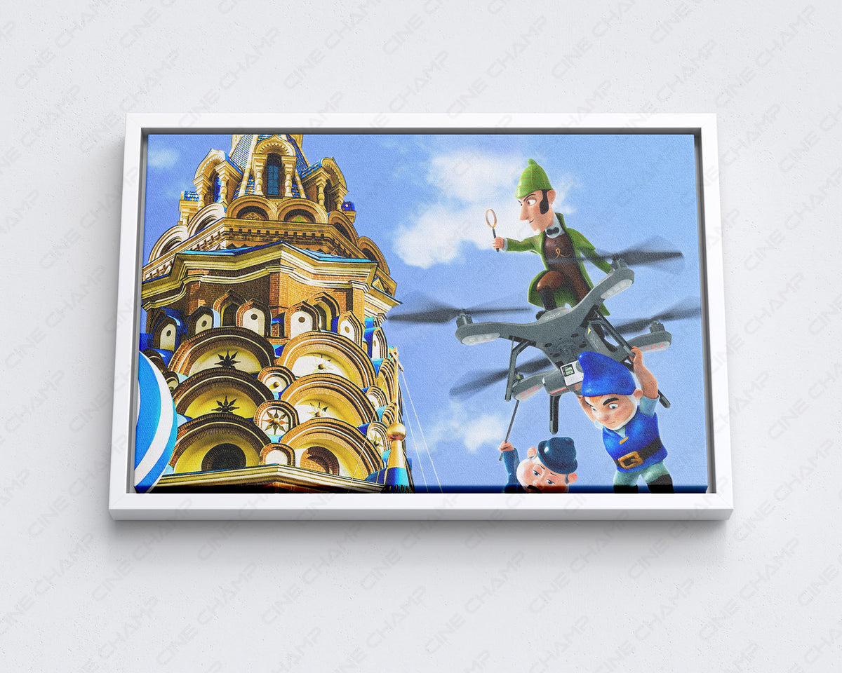 Sherlock Gnomes Movie Poster Canvas