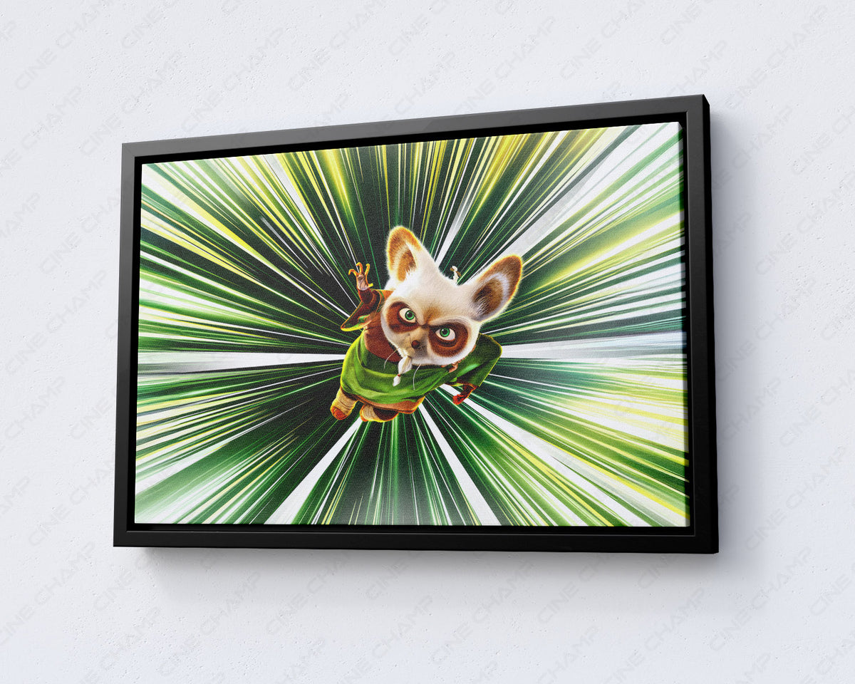 Shifu Kung Fu Panda Movie Poster Canvas