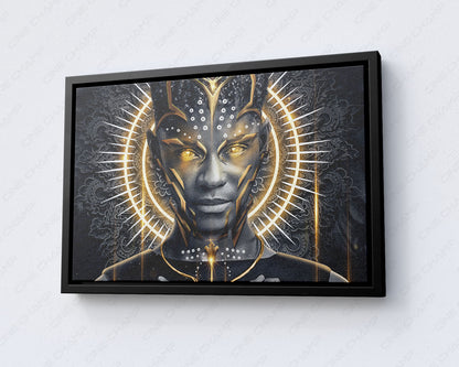 Shuri Black Gold Warrior Wall Decor