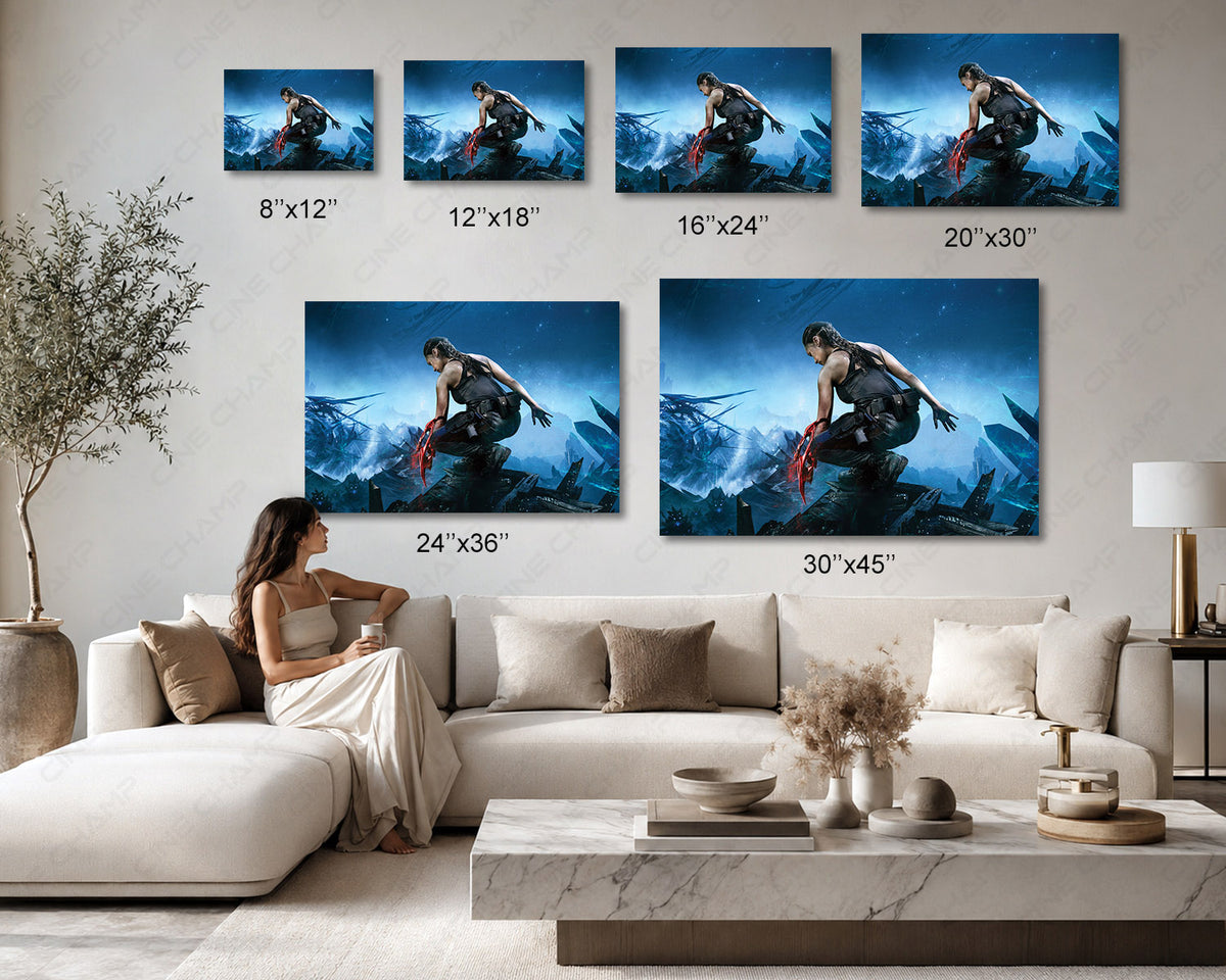 Skylines Alien Action Wall Art