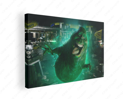 Slimer Ghostbusters Canvas Wall Art