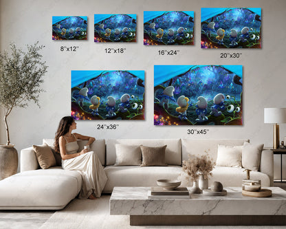 Smurfs Kids Bedroom Canvas Art