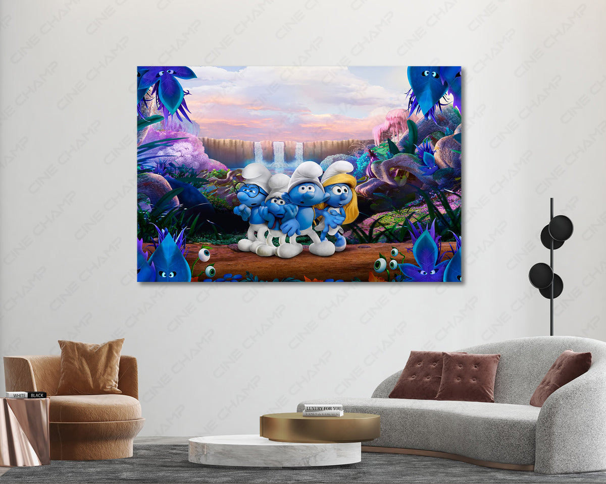Smurfs Movie Poster Canvas Artwork