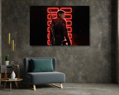 Snake Eyes ninja action canvas print