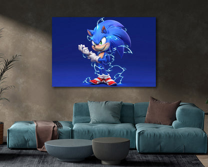 Sonic Movie Character Canvas Print