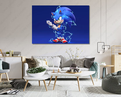Sonic Movie Poster Canvas Artwork