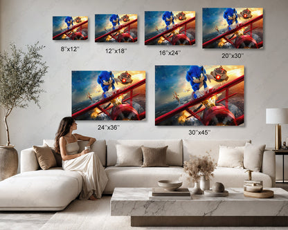 Sonic the Hedgehog 2 Canvas Print