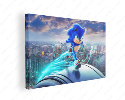 Sonic the Hedgehog 3 Canvas Print Gallery Wrap Video Game Wall Art