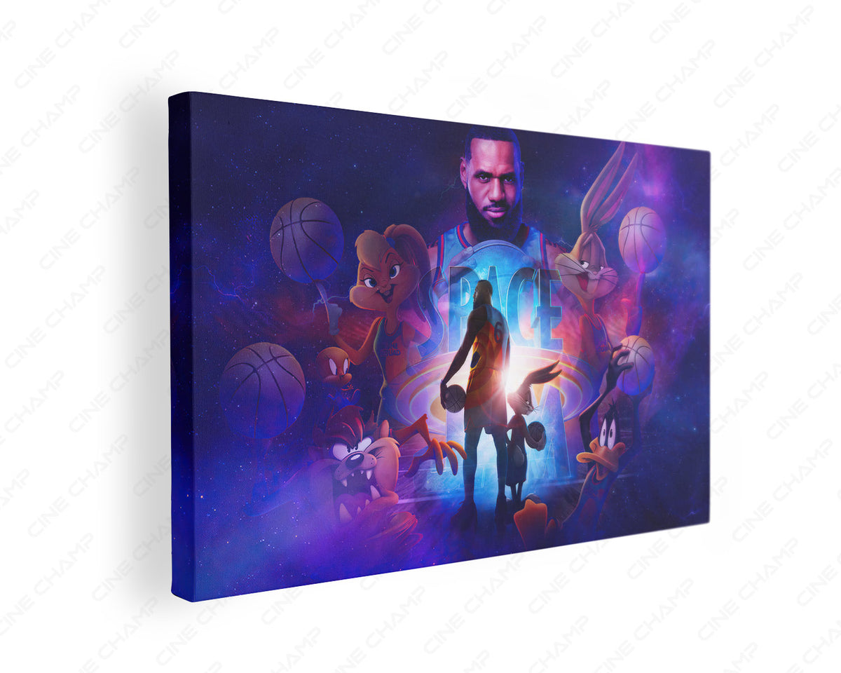Space Jam Basketball Movie Canvas Artwork