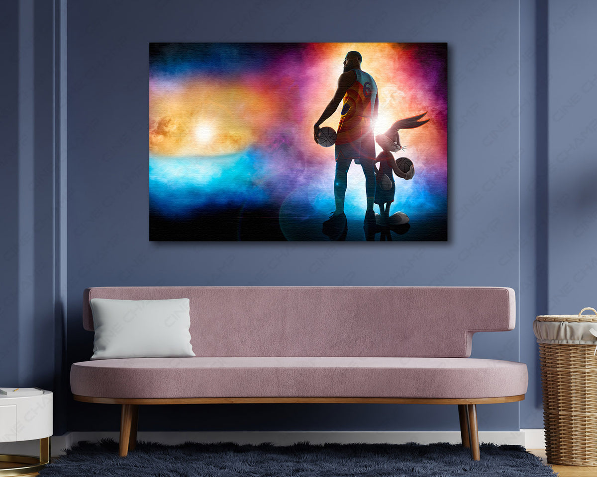 Space Jam Basketball Wall Artwork