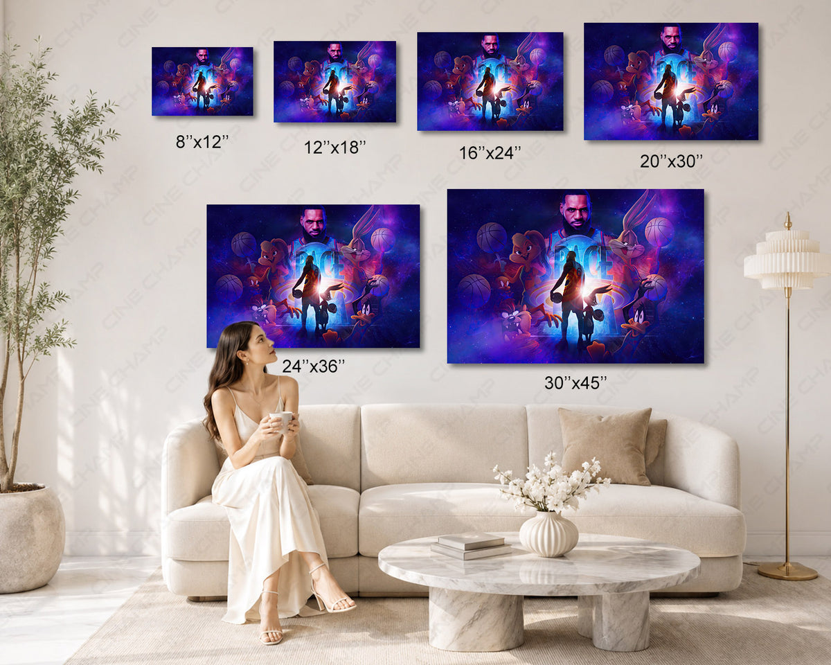 Space Jam Gaming Room Wall Artwork