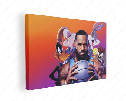 Space Jam Looney Tunes Canvas Print