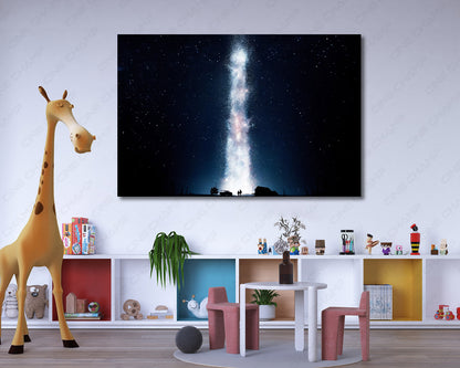 Space movie canvas for home theater