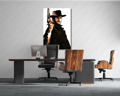 Spaghetti Western Movie Canvas Art