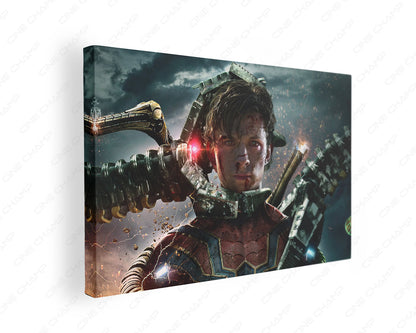 Spider-Man No Way Home inspired canvas gallery wrap wall art for modern home, office, and movie room decor