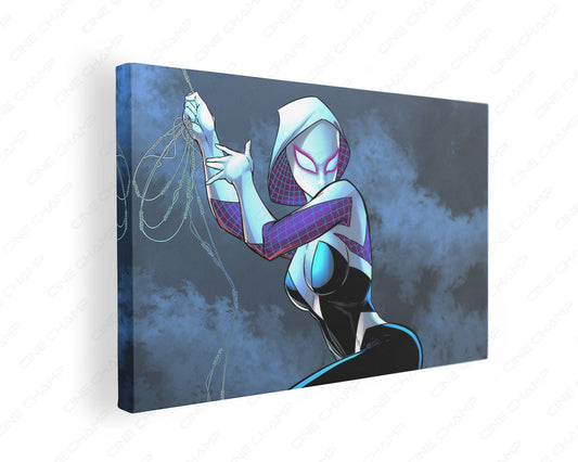 Spider Gwen Into the Spider Verse canvas wall art