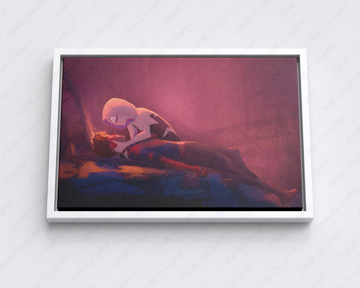 Spider Man romantic canvas artwork