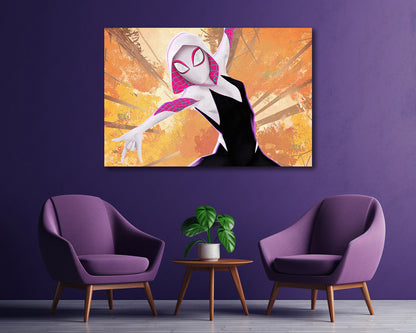 Spider Verse animated Marvel wall art