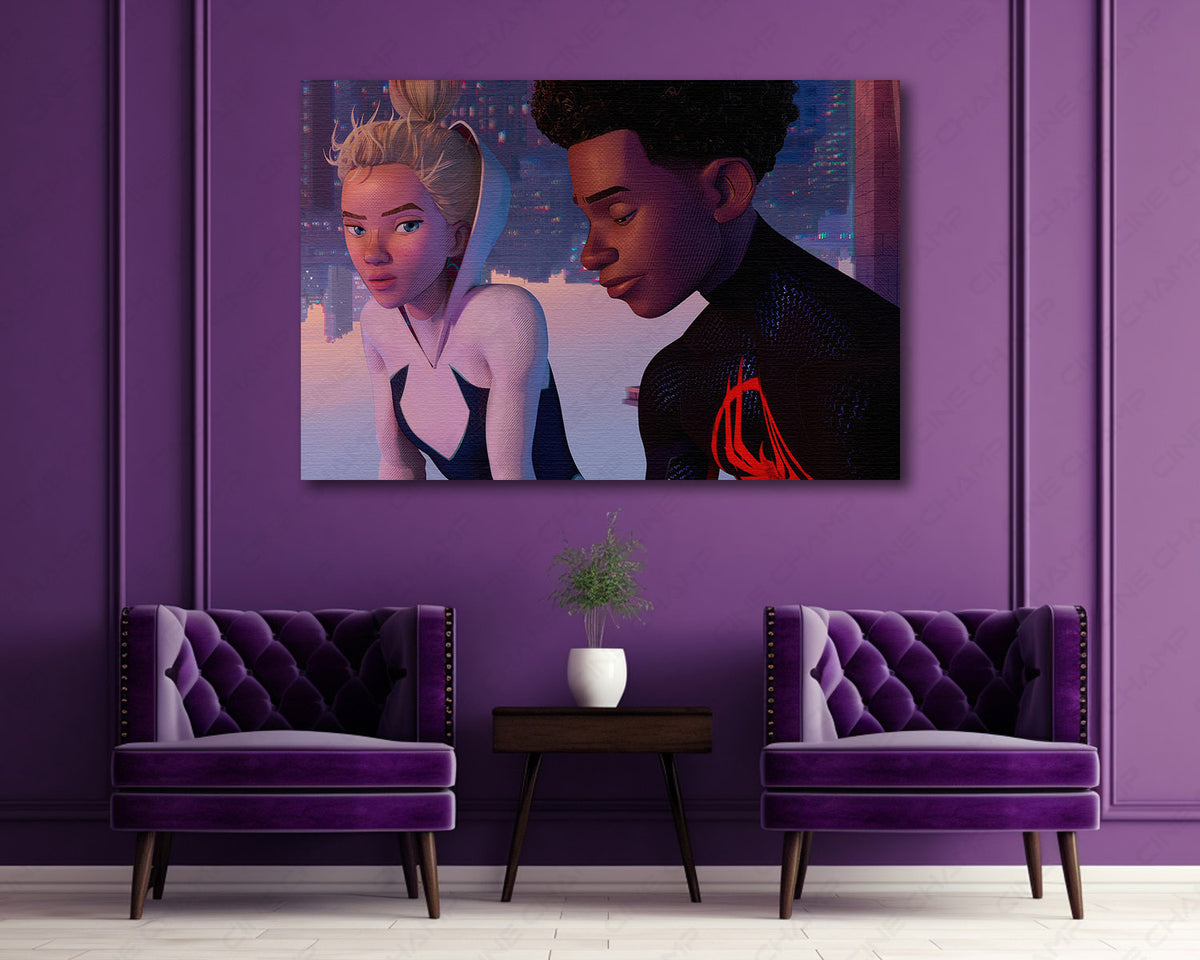 Spider Verse animated superhero artwork