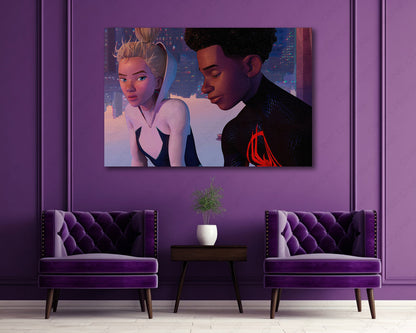 Spider Verse animated superhero artwork