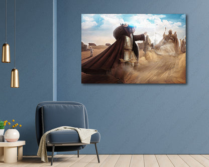 Star Wars Desert Battle Canvas Print