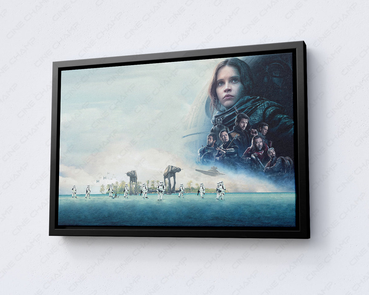 Star Wars Rogue One Battle Scene Canvas