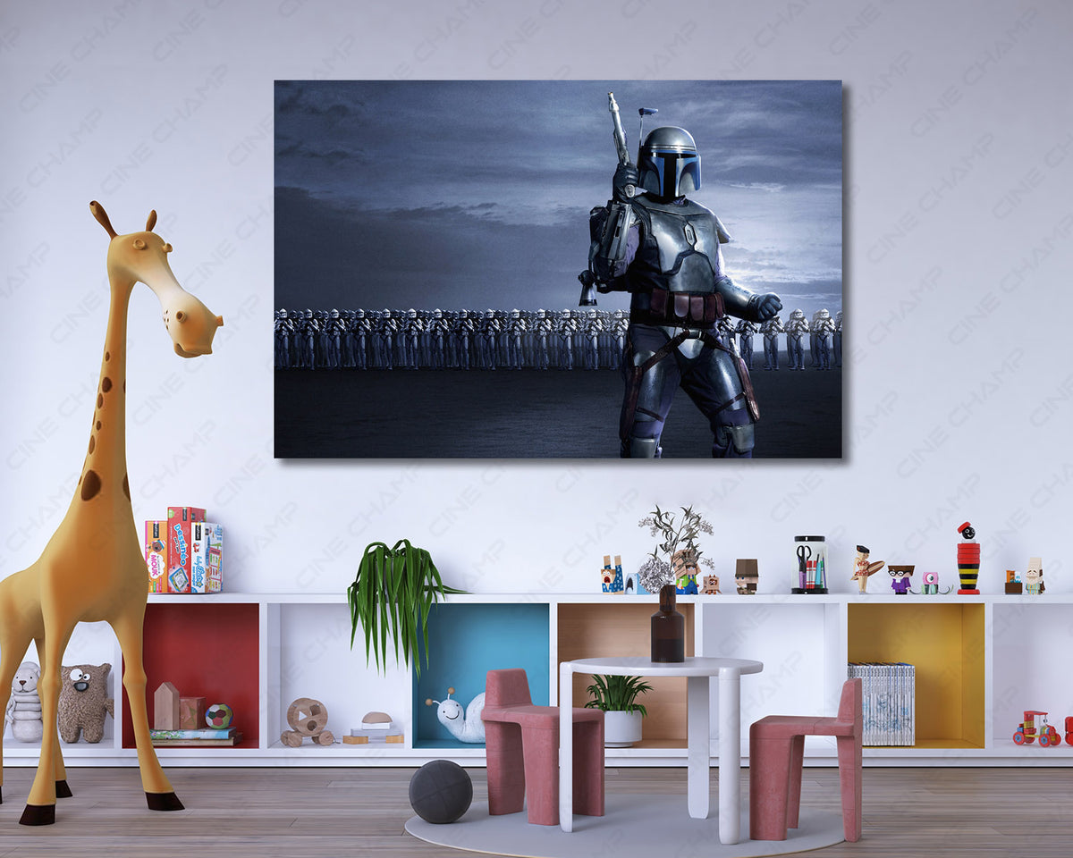 Star Wars bounty hunter jetpack canvas