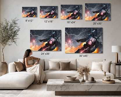 Star Wars bounty hunter premium canvas