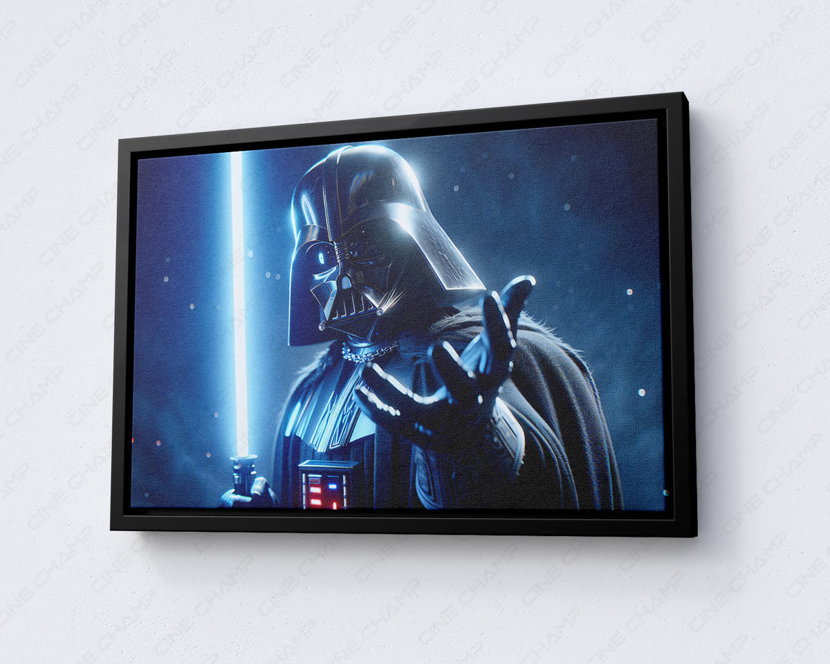 Star Wars character training inspired canvas print