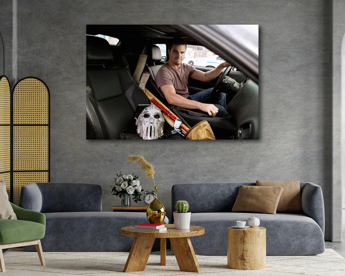 Stephen Amell Casey Jones Canvas Print