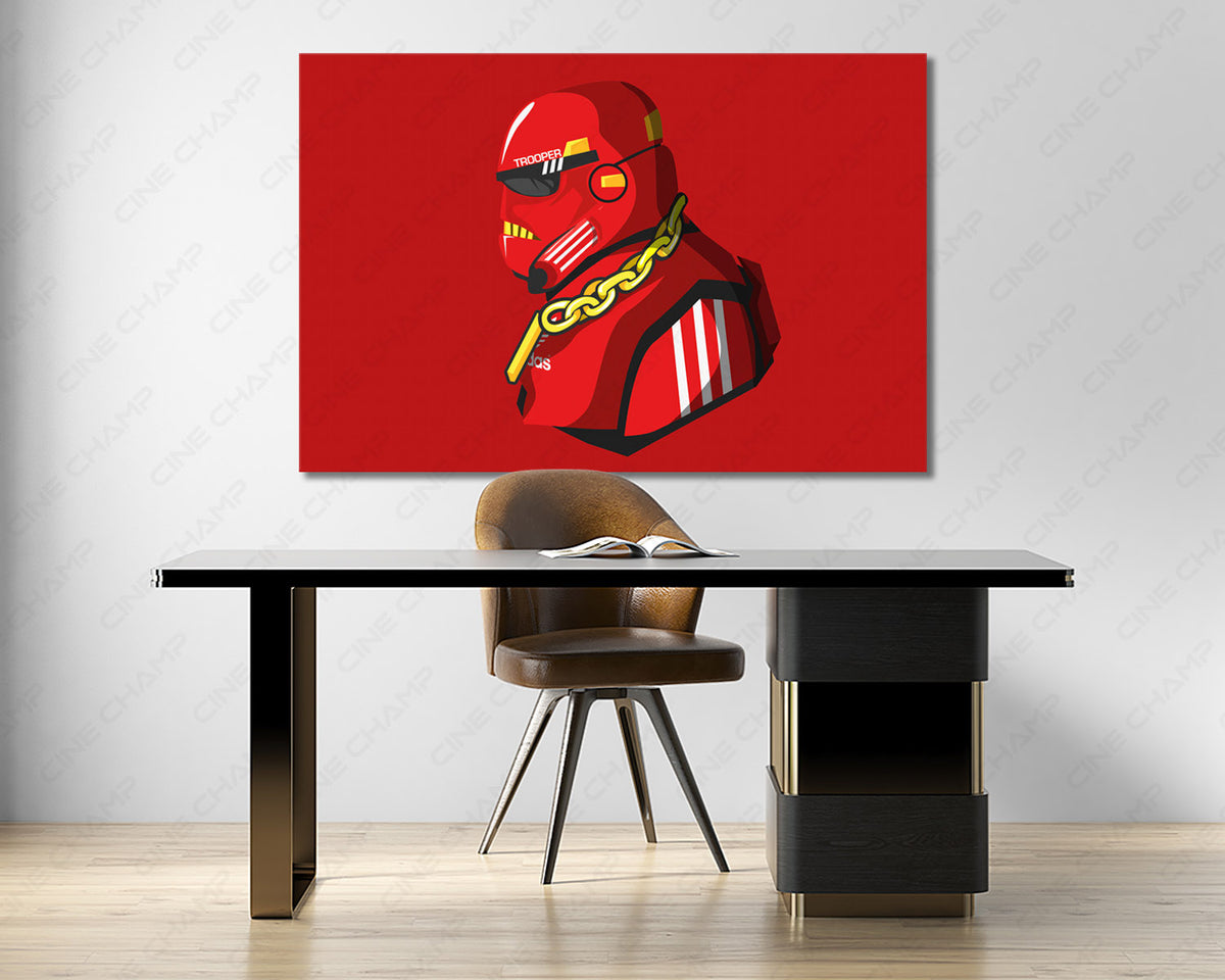 Stormtrooper Minimalist Canvas Print