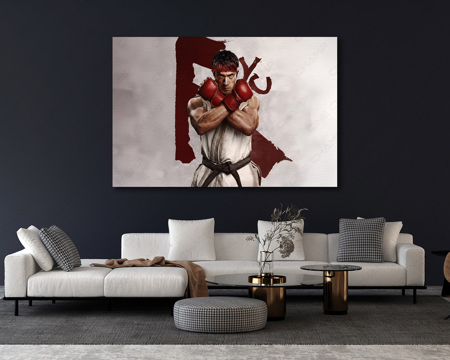 Street Fighter Canvas Print Fighting Wall Art